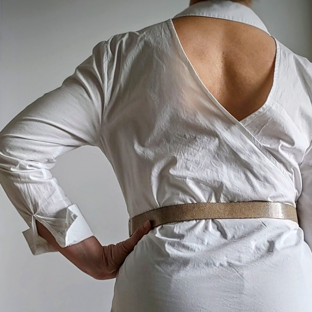 Fashion Nova White Shirt Dress